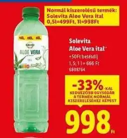 Lidl Solevita Aloe Vera ital ajánlat