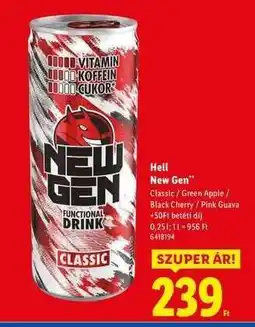 Lidl Hell New Gen ajánlat