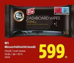 Lidl W5 Műszerfal tisztító kendő ajánlat