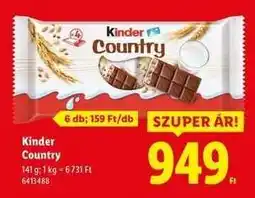 Lidl Kinder Country ajánlat