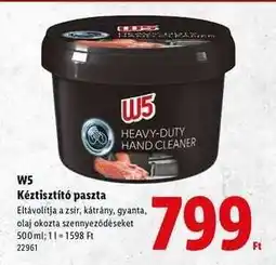 Lidl W5 Kéztisztító paszta ajánlat