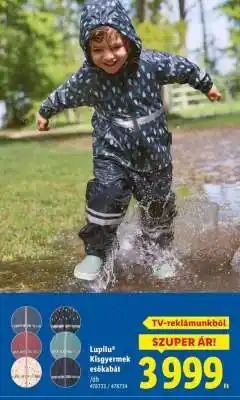 Lidl lupilu Kisgyermek esőkabát ajánlat