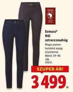 Lidl esmara Női sztreccsnadrág ajánlat
