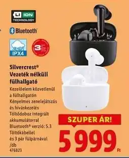 Lidl SILVERCREST Vezeték nélküli fülhallgató ajánlat