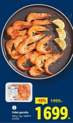 Lidl Fehér garnéla ajánlat