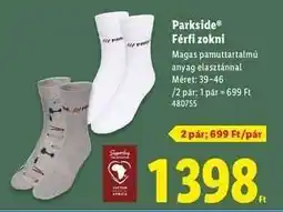 Lidl Parkside Férfi zokni ajánlat