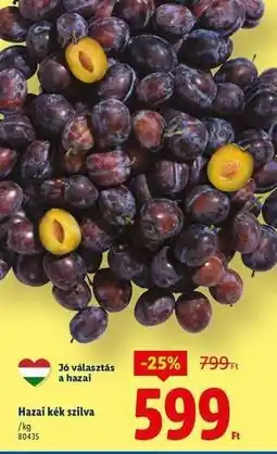 Lidl Hazai kék szilva ajánlat