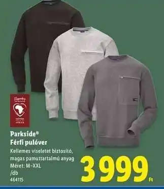 Lidl PARKSIDE Férfi pulóver ajánlat
