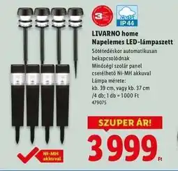 Lidl LIVARNO HOME Napelemes LED-lámpaszett ajánlat