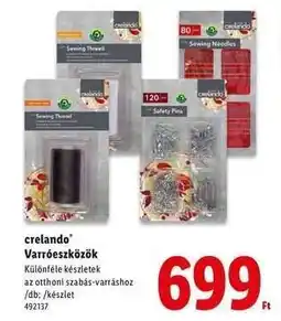 Lidl crelando Varrószközök ajánlat