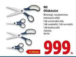 Lidl W5 Ollókészlet ajánlat