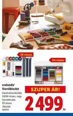 Lidl CRELANDO Varrókészlet ajánlat