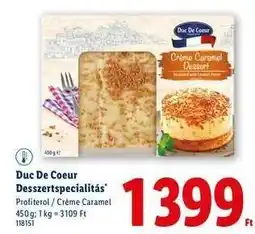 Lidl Duc De Coeur Desszertspecialitás ajánlat
