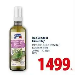Lidl Duc De Coeur Fűszerolaj ajánlat
