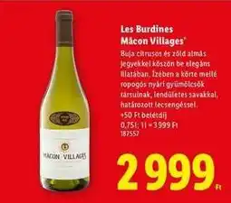 Lidl Les Burdines Mâcon Villages ajánlat