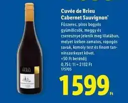 Lidl Cuvée de Brieu Cabernet Sauvignon ajánlat