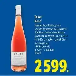 Lidl Tavel Rosé ajánlat
