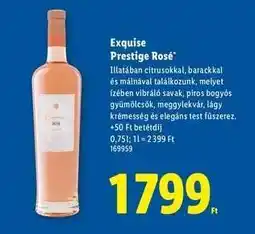 Lidl Exquise Prestige Rosé ajánlat