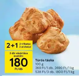 Tesco Túrós táska ajánlat