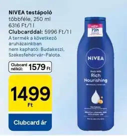 Tesco NIVEA testápoló ajánlat