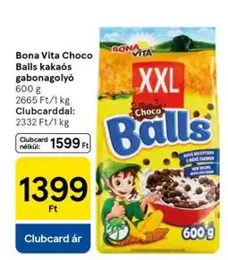 Tesco Bona Vita Choco Balls kakaós gabonagolyó ajánlat