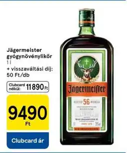 Tesco Jägermeister gyógynövénylikőr ajánlat
