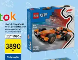 Tesco LEGO City 60442 F1-es pilóta McLaren versenyautóval ajánlat