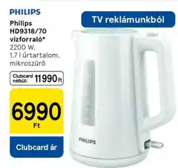 Tesco Philips HD9318/70 vízforraló ajánlat