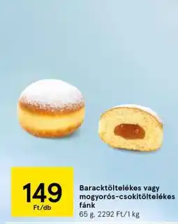 Tesco Baracktöltelékes vagy mogyorós-csokitöltelékes fánk ajánlat