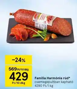 Tesco Familia Harmónia rúd ajánlat