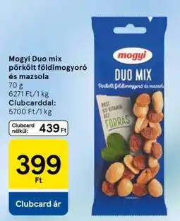 Tesco Mogyi Duo mix pörkölt földimogyoró és mazsola ajánlat