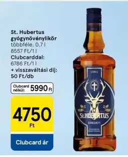 Tesco St. Hubertus gyógynövénylikőr ajánlat