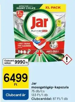 Tesco Jar mosogatógép-kapszula ajánlat