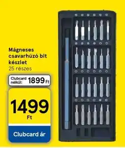 Tesco Mágneses csavarhúzó bit készlet ajánlat