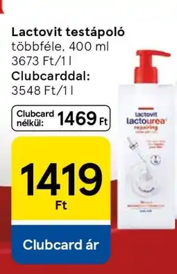 Tesco Lactovit Testápoló ajánlat