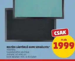 PENNY BELTÉRI LÁBTÖRLŐ GUMI SZEGÉLLYEL ajánlat