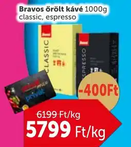 PRIVÁT Bravos őrölt kávé ajánlat