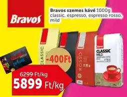 PRIVÁT Bravos szemes kávé ajánlat