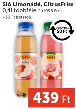 PRIVÁT Sió Limonádé, CitrusFriss ajánlat