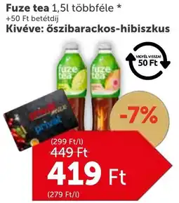 PRIVÁT Fuze tea ajánlat