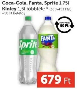 PRIVÁT Coca-Cola, Fanta, Sprite, Kinley ajánlat