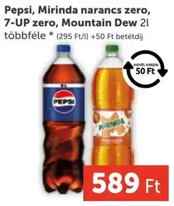 PRIVÁT Pepsi, Mirinda narancs zero, 7-UP zero, Mountain Dew ajánlat