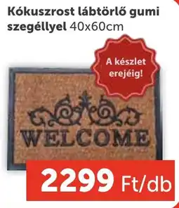 PRIVÁT Kókuszrost lábtörlő gumi szegéllyel ajánlat