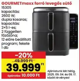Interspar GOURMETmaxx forró levegős sütő ajánlat