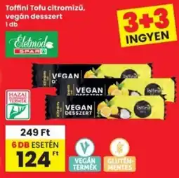 Interspar Toffini Tofu citromízű, vegán desszert ajánlat