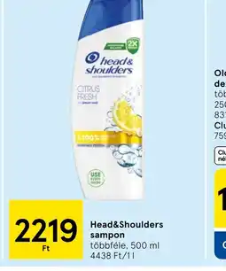 Tesco Head&Shoulders sampon ajánlat