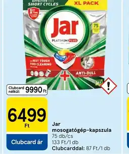 Tesco Jar mosogatgép-kapszula ajánlat
