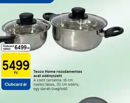 Tesco Tesco Home rozsdamentes acél edényszett ajánlat