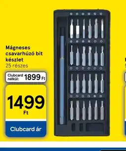 Tesco Mágneses csavarhúz bit készlet ajánlat