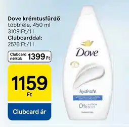 Tesco Dove krémtusfürdő ajánlat